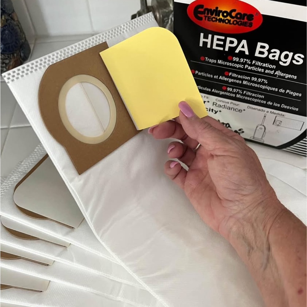 RICCAR Radiance
HEPA Vacuum Bags
Box of 6 + 3 FREE  9 Bags Total.